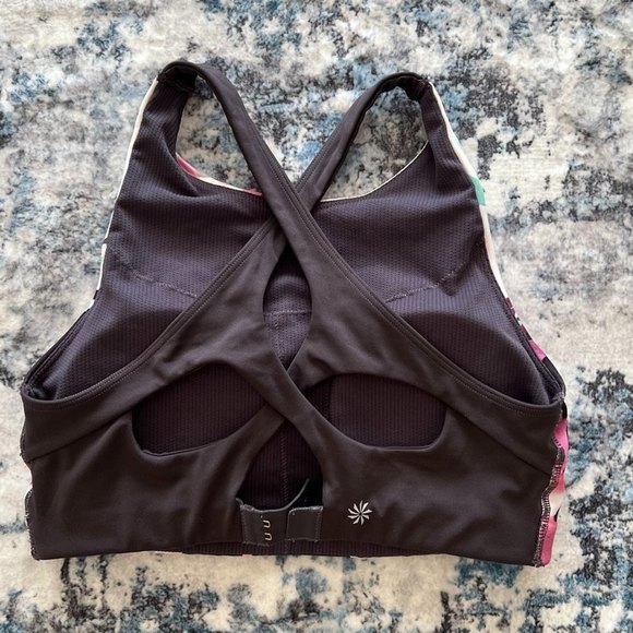 Athleta Sports Bra Floral Print Sz S - Picture 6 of 6